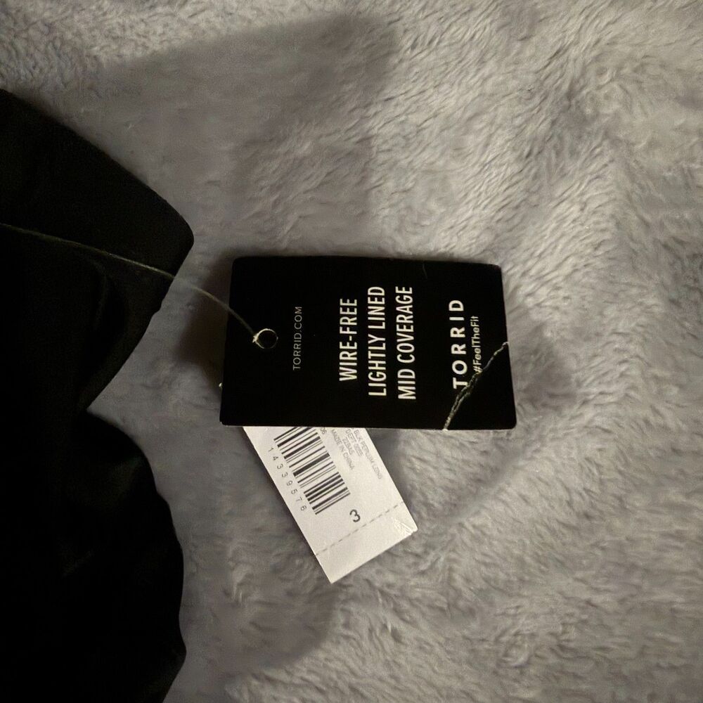 Torrid Wireless Long Lattice Front Swim Dress With Brief - Picture 3 of 4
